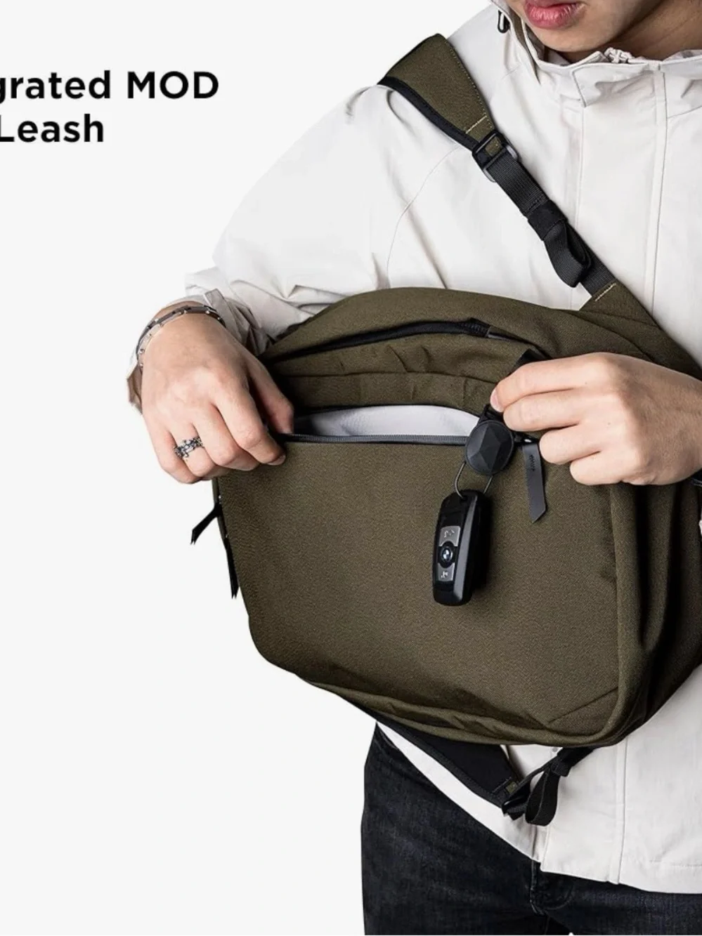 Olive Green Minimalist Everyday Backpack
